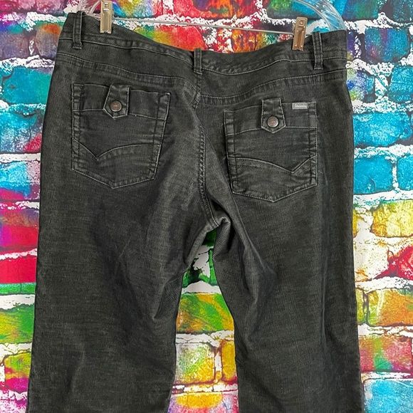 UNIONBAY Jeans Vintage 9s Y2k Low Rise Black Corduroy Boot Cut